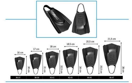Arena Nadadeira Powerfin Pro, Preto, Tam 40-41