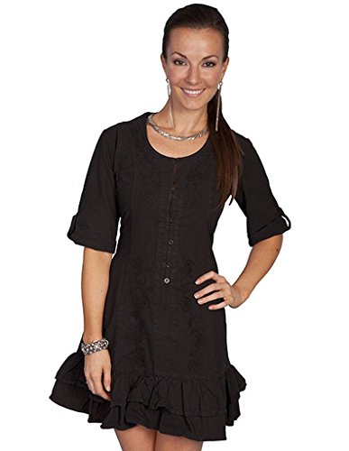 Scully Women's Sweetheart Lace-Up Back Dress Cayenne X-Small #TOP23