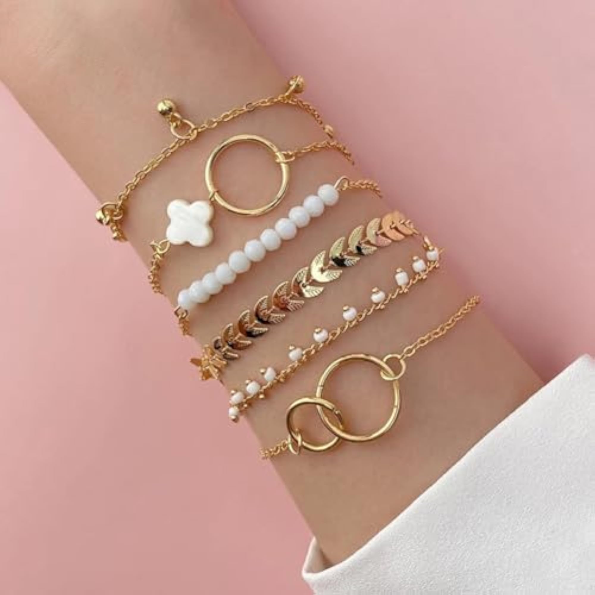 Multilayer Bangle Bracelet Set