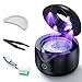 ITSHINY Limpiador Ultrasonidos, 45000Hz Limpieza Dental Ultrasonidos, 200ml Ultrasonidos Limpieza Dental, Dental UV Pod 25W Para Dentaduras Postizas, Alineadores, Retenedores, Aparatos de Ortodoncia