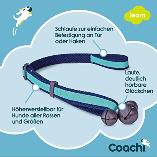 Coachi Toilet Training Bells, für Welpen oder neu erworbene Hunde, Stubenreinheit, kein Kratzen an der Tür, benutzerfreundlich, höhenverstellbar. Hundezubehör, zum Clicker-Training. Gut hörbar.