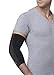 Copper Fit unisex adult Elbow Compression Sleeve Hosiery, Black, Medium US