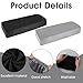 Bremorou 2 PCS Toilet Tank Lid Cover Black and Dark Gray Universal Washable Toilet Tank Cover Soft and Absorbent Replacement with Elastic Bottom for Bathroom Decor Accessories Polyester Fabric