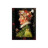 Kunstdruck auf Leinwand Giuseppe Arcimboldo Spring messen 40x30 CM (15,75x11,81 inches)