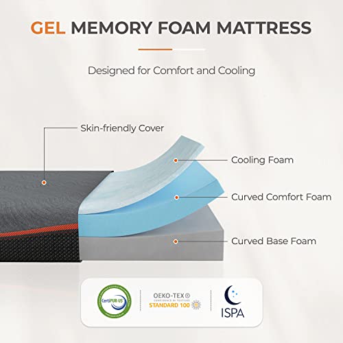 Sweetnight Memory Foam Mattress, 12 Inch Queen-Size Mattress In A Box #TOP2
