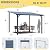 U-MAX 10' x 10' Outdoor Gazebo Pergola on Clearance, Lean to Wall-Mounted Metal Awnings Pergolas and Gazebos for Patio, Panel Roof Gazebos on Clearance for Outdoor Use