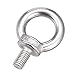 uxcell 2 Pcs 304 Stainless Steel M10 10mm Rigging Eye Bolts w Shoulder