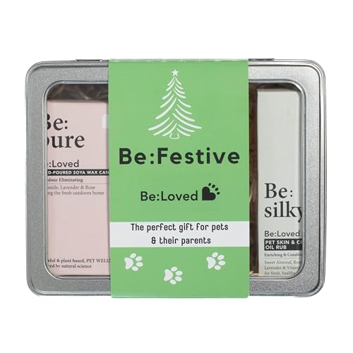 Be:Loved - Be:Festive Luxury Pet & Owner Gift Set - Dog Accessories, Pet Natural, Handmade Pet Care Collection with Balms, Oils, Shampoo Bar & Soy Candle - Eco-Friendly & UK Made