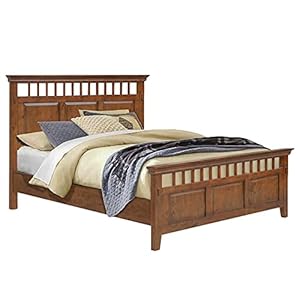 Sunset Trading Mission Bay King Bed | Amish Brown Solid Wood | Headboard and Footboard Panel Sunset Trading Mission Bay King Bed Amish Brown Solid Wood Headboard and Footboard Panel