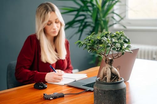 Verbatim Hub 9-en-1 Adaptateur multiports USB-C vers HDMI, RJ45, USB A et USB C, avec Lecteur de Cartes SD Inclus, Compatible avec Tous Les Types d'ordinateurs Portables et PC