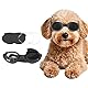NAMSAN Hundebrille Hunde Motorradbrille Hundesonnenbrille mit Austauschbaren Gläsern (Schwarz +Klar) Augenschutzbrille für Hunde