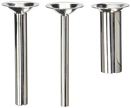 (3) new Stainless Steel stuffing tubes for Kitchenaid mixer meat grinder attachments. FGA and Vintage