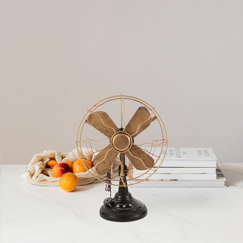 Modèle de ventilateur de table vintage métal décoration rétro créative - 8