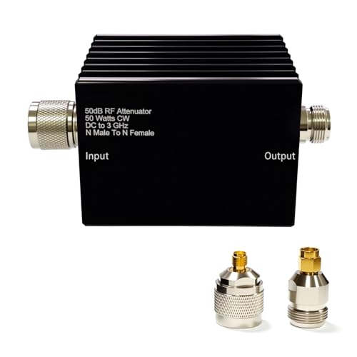 AURSINC 50W RF�A�b�e�l�[�^�A50dB�Œ�A50���b�g50�I�[��������DC~3GHz�AN�I�X-���X�Œ茸����L�b�g Tinysa �E���g���X�y�N�g�����A�i���C�U�A���e�i&�e�X�g�@��p