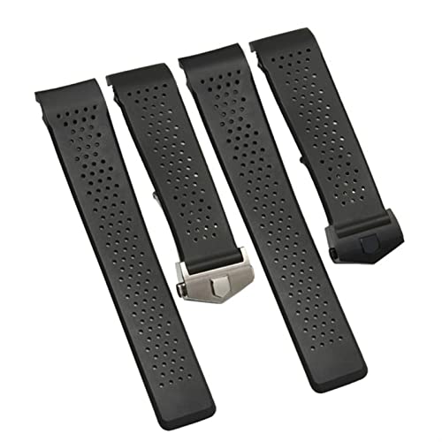 Bracelet de montre pour Tag Grand Carrera Aquaracer silicone - 4