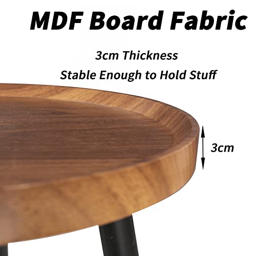 Wisfor Wood Nesting Coffee Table Set Of 2, Walnut End Tables Sofa Tables For Living Room, Bedroom, Hotel #TOP7