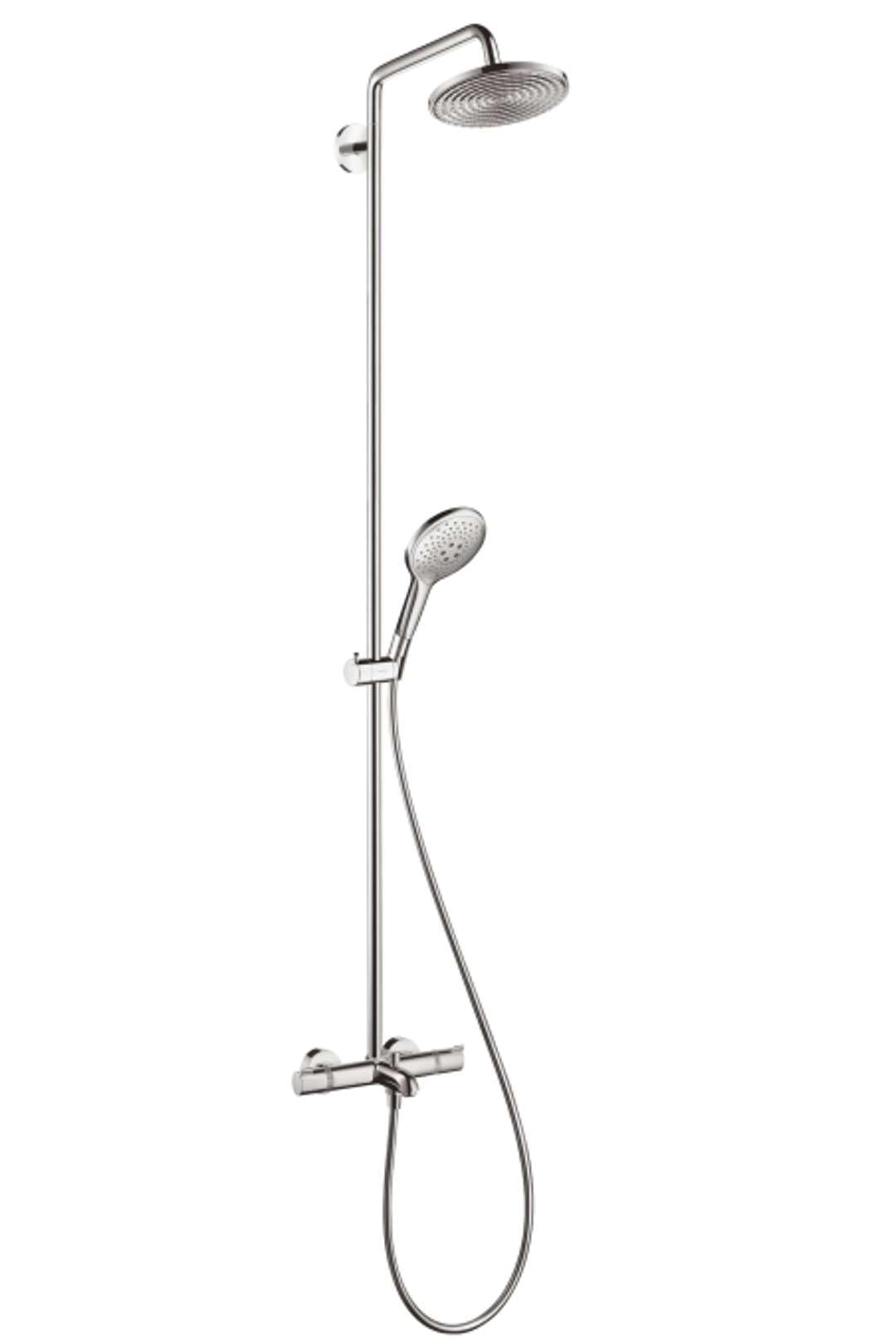 Hansgrohe 27117000 Raindance Select S 240 columna de ducha para bañera, 3 tipos de chorro, cromo