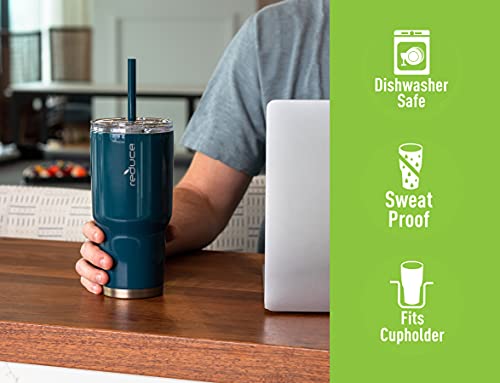 Reduce 34 Oz Tumbler, Stainless Steel - Keeps Drinks Cold Up To 24 Hours - Sweat Proof, Dishwasher Safe, Bpa Free - Cotton, Opaque Gloss #TOP4