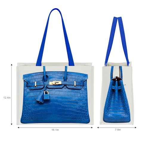 Bolso Tote de Lona Chic con Estampado Inspirado en Lujo miniatura 3
