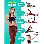 Stretching Strap Non Elastic Yoga Strap with Loops - Stretching Band for Physical Therapy, Stretch Bands for Exercise and Flexibility - Stretch Strap with 10 Loops, Hamstring & Leg Stretcher by CTRL Sports - Image 4