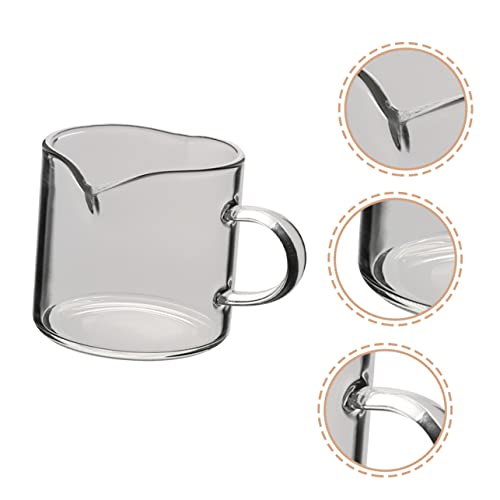 Baluue Espresso shot Glass Glass Espumante Barista Jarra de Medição para Bicos, Café, Leite, Espress