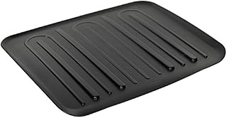Rubbermaid Antimicrobial Drain Board, Large, Black L3-1182-M6-BLA