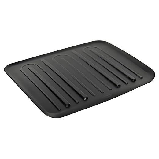 Rubbermaid Drain Board, Large, Black L3-1182-M6-BLA