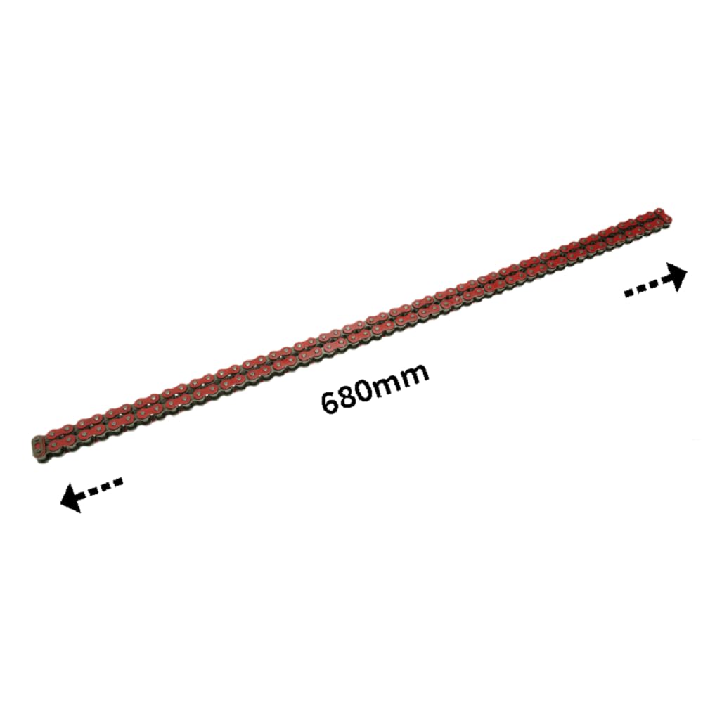 Dreammotion Chaîne de transmission de moto rouleau de transmission chaîne principale 420/428 108l pour SSR poteau cool Pit Bike Dirt Bike Quad ATV 4 Wheeler Go Kart (420, Vert)