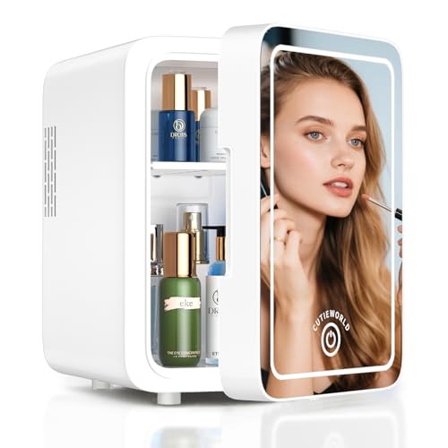 Image of CUTIEWORLD 4L Mini Fridge for Skincare & Makeup, White