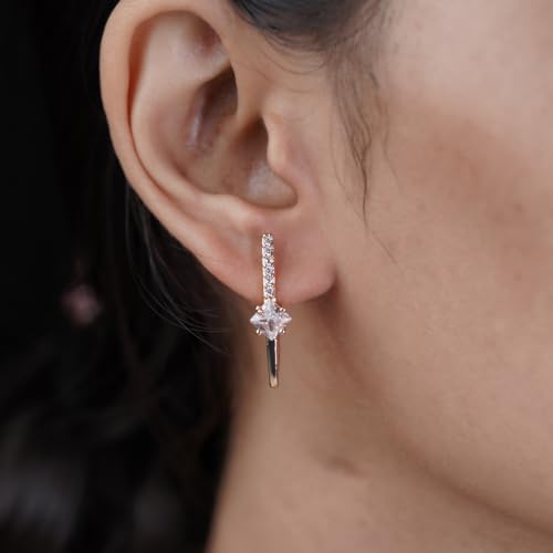 Image of Modern Dangle Earrings for Women | Chic Statement Earrings for Girls | Stylish Lightweight Fashion Jewelry for Casual, Party & Special Occasions