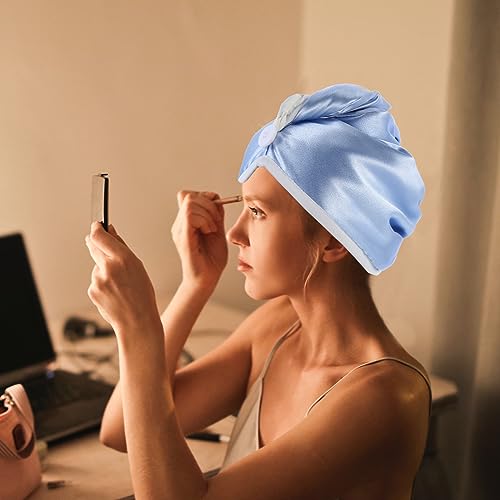 FOMIYES Touca De Cabelo Seca De Veludo Cristal 3 Peças Toalha De Secagem Rápida Bandanas Para Mulher