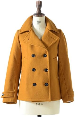 Amazon Fidelity フィデリティ ピーコート F1346w la ミディアム メルトン ウール Pコート レディース 正規取扱品 S 7 Gold コート ジャケット 通販