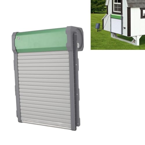 Puerta automática solar para gallinero de aluminio y 14x11 pulgadas 4