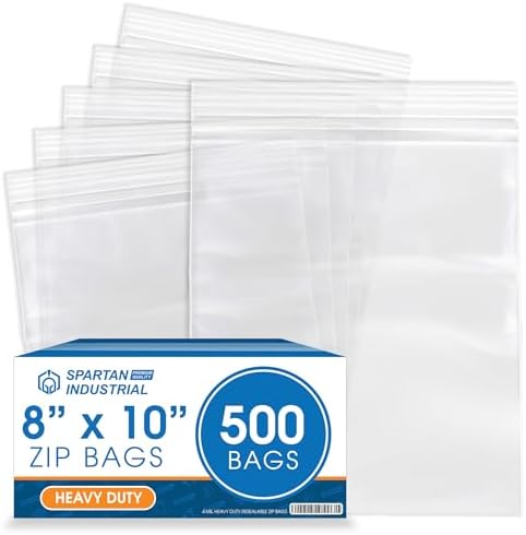 Reclosable Plastic Bags Spartan Industrial 200-Pack 6x9
