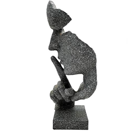 Estatua Pensador Decorativa para Oficina Silencio miniatura 4