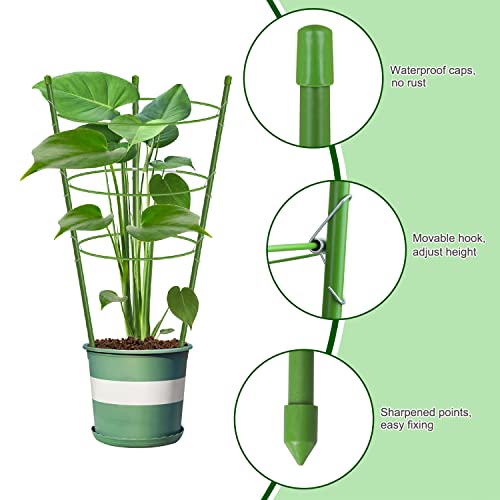 Mimeela Garden Plant Support Tomato Cage, Upgrade Trellis for Climbing Plants, Plant Trellis Kits (2 Pack-18)