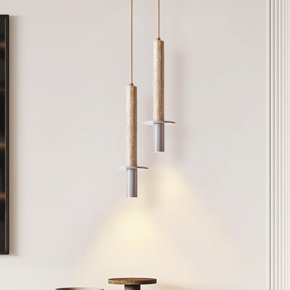 SEMANHUA Nordic lampa sufitowa wytrzymała i trwała, nowoczesna lampa wisząca, żółta jaskinia, kamień cylindryczny, projektor restauracyjny, bar, salon, jadalnia, oprawy oświetleniowe