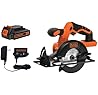 BLACK+DECKER 20V MAX POWERCONNECT 5-1/2 in. Cordless Circular Saw with Battery and Charger (BDCCS20C)