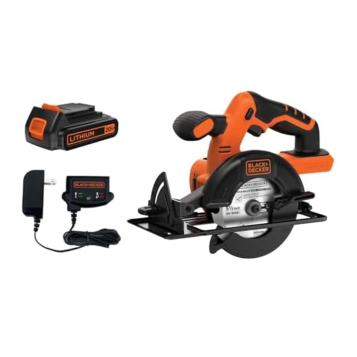 BLACK+DECKER 20V MAX POWERCONNECT 5-1/2 in. Cordless Circular Saw with Battery and Charger (BDCCS20C)