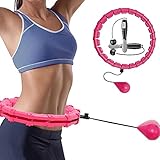 JETSI BRANDS Smart Hula Hoop & Cordless Jump Rope Set – Infinity Hoop Smart Weighted Hula Hoop -...