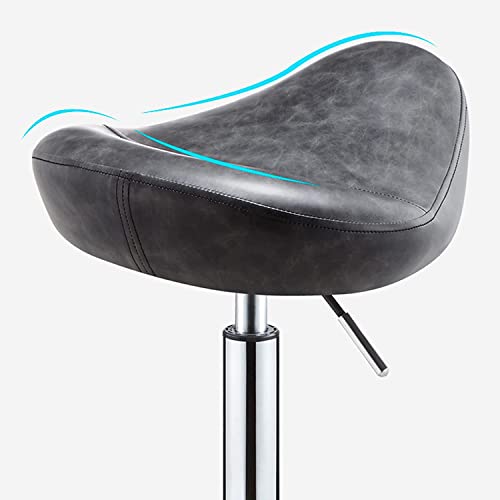 Tabouret de selle rotatif à 360 degrés avec piètement mobile et robuste - 5
