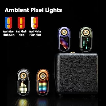 LOOPDOT EDC Flashlight (with Dotcase) -Rechargeable Small and Powerful LED Flashlight with RGB Pixel Display,Interactive Games, Adjustable Brightness- Cool Gadget Gift for Kids & Adults (Grey)