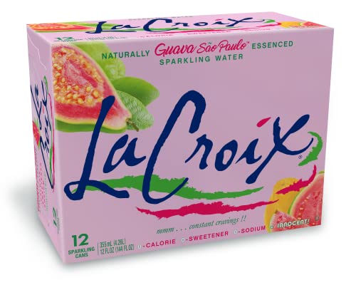 LaCroix Guava Sao Paulo Sparkling Water, 12oz x 12, Buy 3 to save more