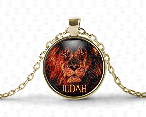 TAHLIA Lion of Judah Necklace, Hebrew Israelite Jewelry for Men and Women Chain, Israelite Necklace