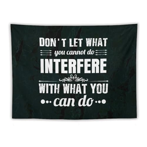 Tapiz con cita motivacional Yelolyio de 60x80 pulgadas para transformar la decoración del dormitorio