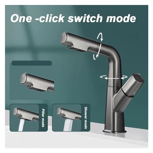Grifo extraíble para lavabo que soluciona los problemas de espacio y salpicaduras 5