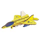 Dlong 3D DIY Assembly Construction Jigsaw Puzzle Handmade Educational Woodcraft Set Model Kit Toy for Kids and Adult (F22)