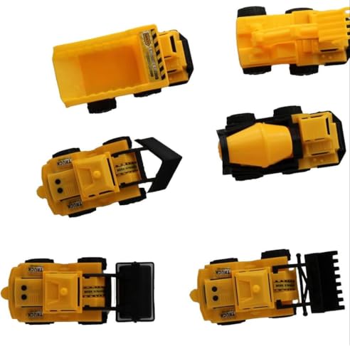 Image of Mini Construction Vehicle Toy Set of 6 for Kids