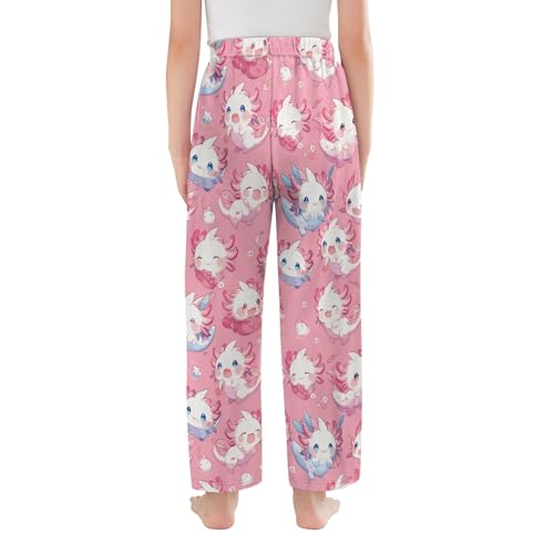 CLOHOMIN Boys Girls Pants with Pockets Size 2-15T Loose Fit Girls Long Pajama Pants Kids Sweatpants2