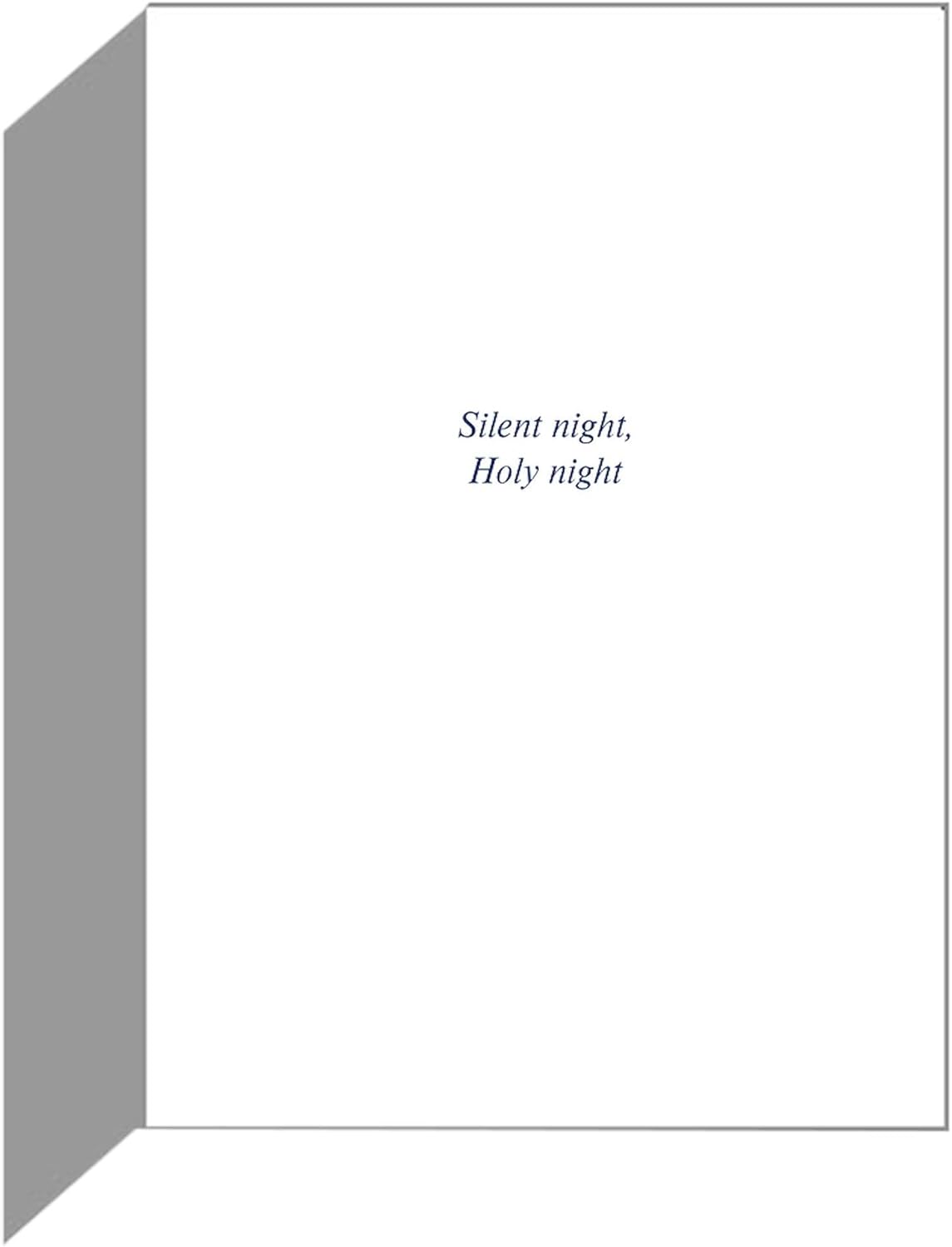 CafePress Silent Night Christmas Cards (Pk Of 10) Folded Greeting Cards (10-pack) Glossy